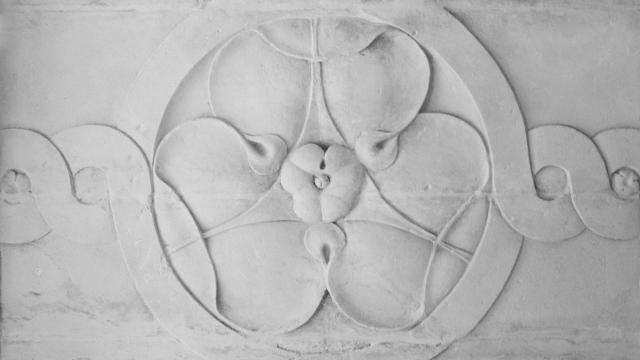 Détail du plafond de l'Escalier Renaissance, Hôtel de Houdreville